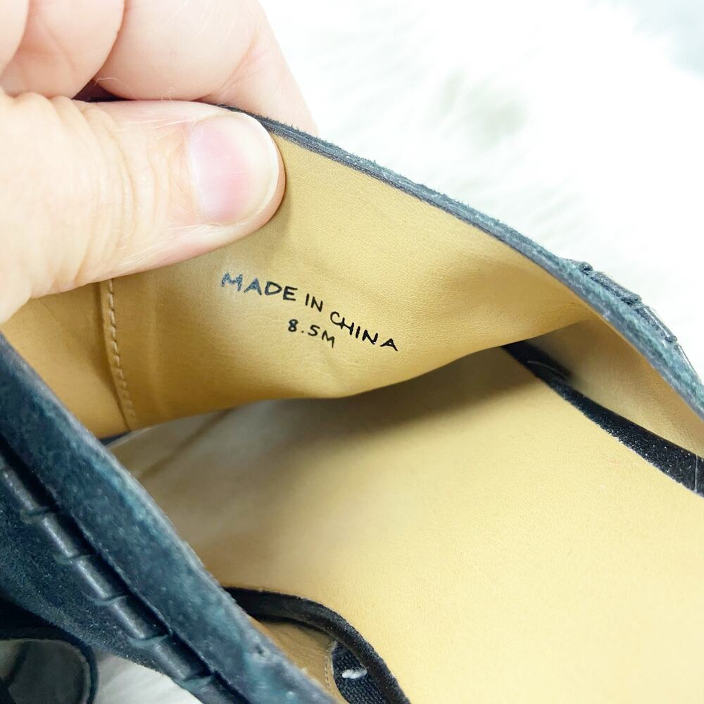 Jack Rogers 8.5 M Womens Black Suede Leather Campbell Slide Mule Sandals - Picture 15 of 16